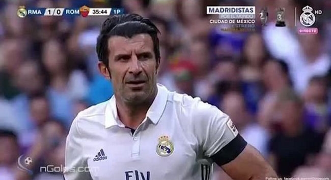 H μαγική εκτέλεση φάουλ του Φίγκο κόντρα στη Ρόμα