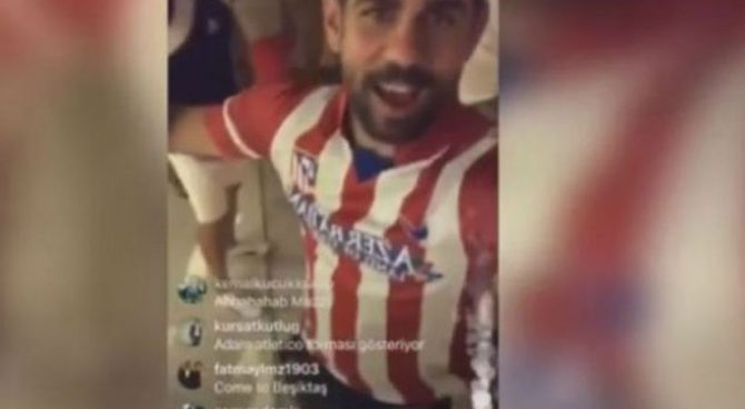 Ο Κόστα με φανέλα Ατλέτικο, ειρωνεύεται τον Κόντε! Ο Κόστα με φανέλα Ατλέτικο, ειρωνεύεται τον Κόντε!