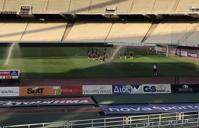 Όλα έτοιμα στα αποδυτήρια (ΦΩΤΟ,VIDEO)