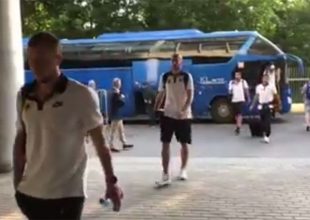 Η άφιξη της ΑΕΚ (VIDEO)