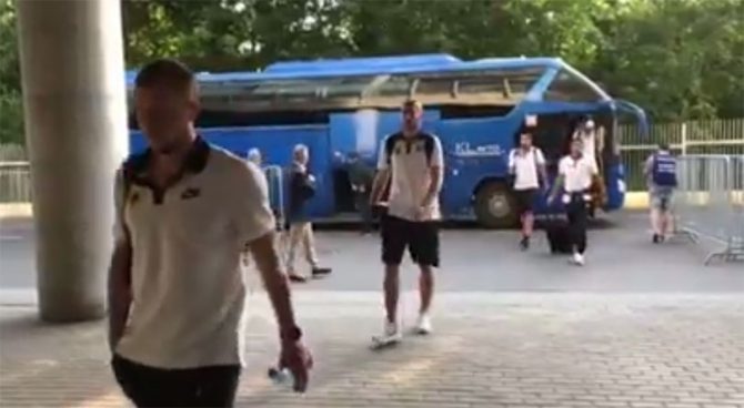 Η άφιξη της ΑΕΚ (VIDEO)