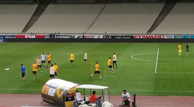 Είχε προπόνηση μετά το τέλος του ματς