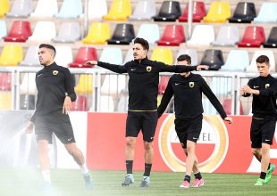 Το ζέσταμα της ΑΕΚ (VIDEO)