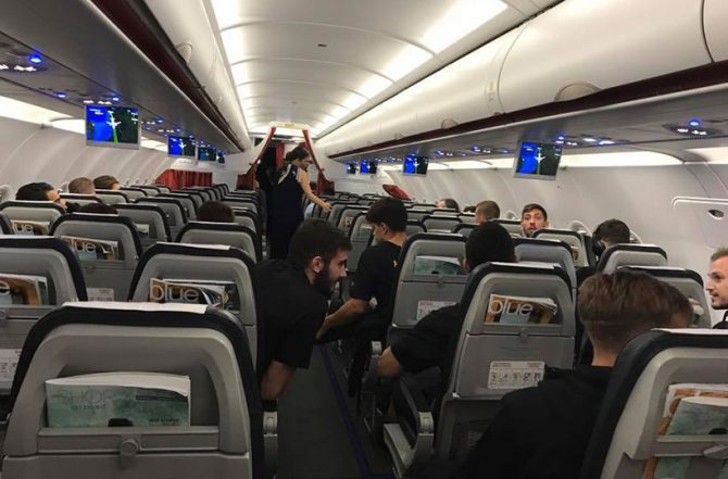 Αναχώρησε η αποστολή της ΑΕΚ για Αθήνα (ΦΩΤΟ)