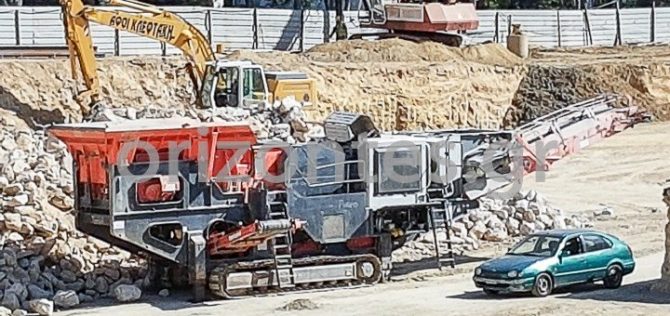 Φωτογραφικό υλικό απ’ τα έργα στη Νέα Φιλαδέλφεια