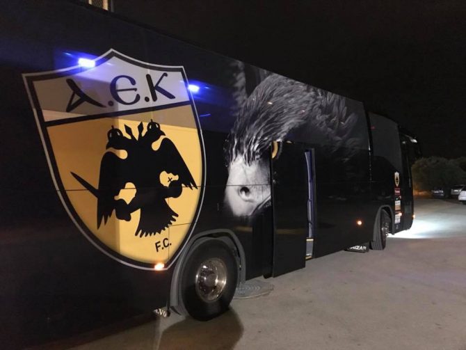 Στο ξενοδοχείο η αποστολή της ΑΕΚ (ΦΩΤΟ)