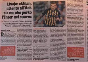 Με Λιβάια η Gazzetta dello Sport