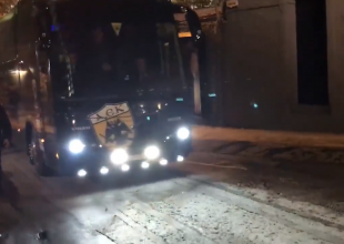 Η άφιξη της ΑΕΚ στην Λεωφόρο (ΦΩΤΟ – VIDEO)