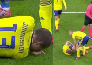 Η στιγμή του τραυματισμού του Γιόχανσον (VIDEO)