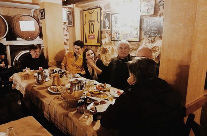 Γεύμα με τους δημοσιογράφους το cast του «1968»