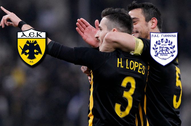 LIVE ΑΕΚ – ΠΑΣ Γιάννινα