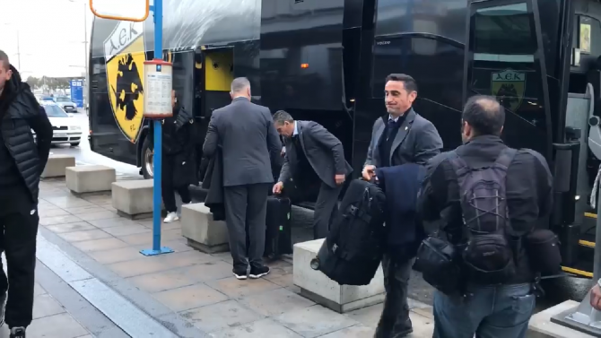 «Πέταξε» για Κίεβο η ΑΕΚ (vid)