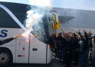 Το AEK1924 στην άφιξη της κυπελλούχου Ελλάδος (vid+pics)