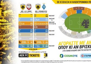 Εννιά θύρες sold out για το ματς με Ντιναμό! (ΦΩΤΟ)