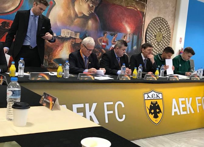 To meeting της UEFA για το ΑΕΚ – Ντιναμό (pics)