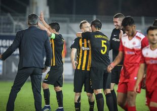 Οι πανηγυρισμοί των «κιτρινόμαυρων» στα Περιβόλια (VIDEO)