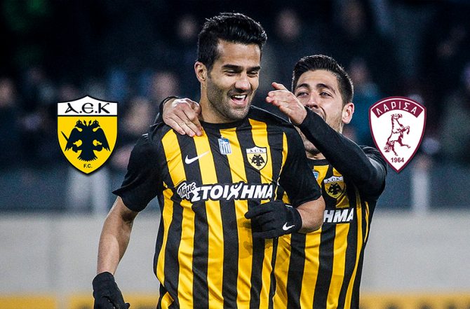 LIVE ΑΕΚ – Λάρισα