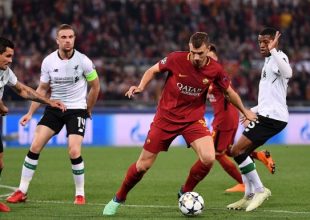 Ο Τζέκο ισοφαρίζει για την Ρόμα στον ημιτελικό με την Λίβερπουλ (vid)