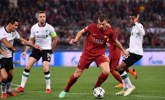 Ο Τζέκο ισοφαρίζει για την Ρόμα στον ημιτελικό με την Λίβερπουλ (vid)