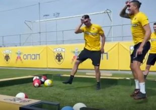 Μπιλιάρδο επί… χόρτου στην ΑΕΚ (vid)