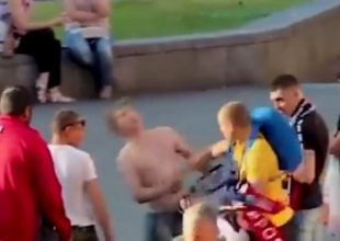 Οπαδός της Λίβερπουλ “κοίμισε” μεθυσμένο Ουκρανό με μια γροθιά!