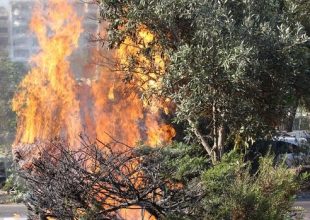 Μολότοφ έξω από το ΣΕΦ και ένταση με οπαδούς και αστυνομικούς