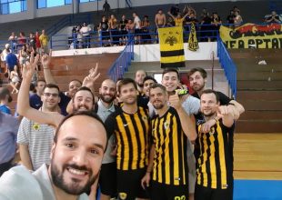 Κυπελλούχος στη σάλα η ΑΕΚ!
