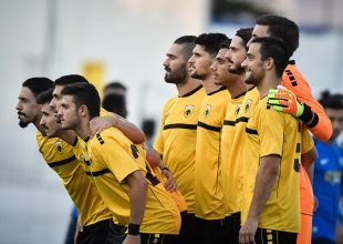 Η προθέρμανση της ΑΕΚ στο Περιστέρι (VIDEO)