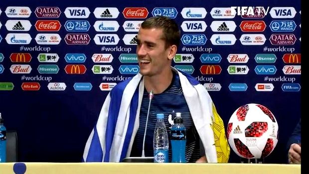 Τυλίχτηκε με τη σημαία της Ουρουγουάης ο Γκριεζμάν!