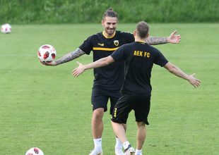 Η απογευματινή προπόνηση απ’ την ματιά της ΑΕΚ (ΦΩΤΟ)