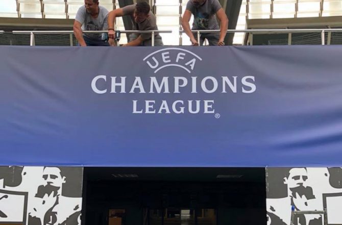 Το ΟΑΚΑ μεταμορφώνεται για το Champions League (ΦΩΤΟ)