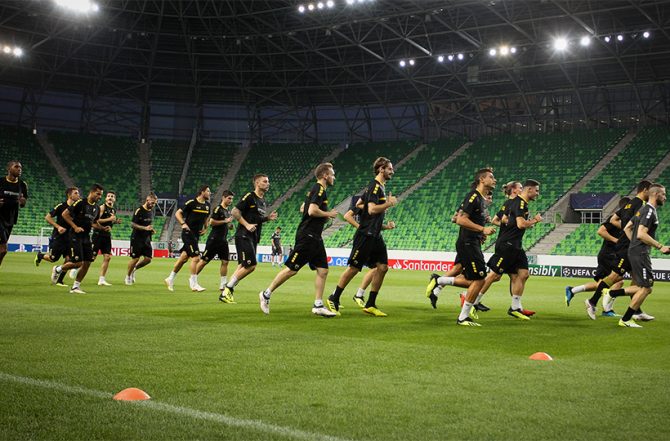 Στιγμές από την προπόνηση στο «Groupama Arena» (pics)
