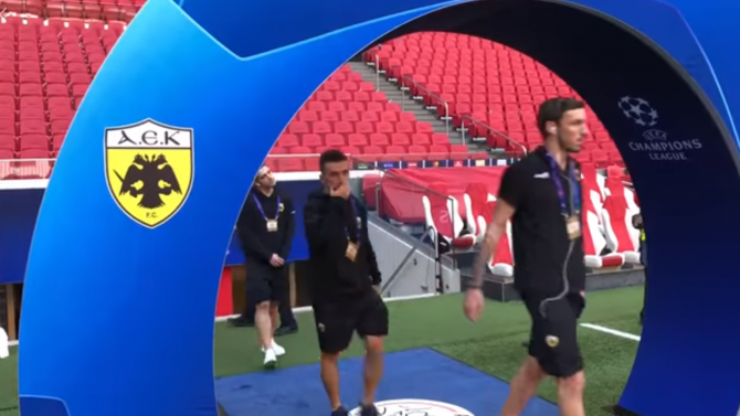 Αναγνωριστική βόλτα στο «Johan Cruyff Arena» (VIDEO)