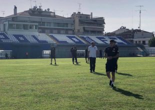Η πρώτη βόλτα στο γήπεδο του Απόλλωνα (ΦΩΤΟ)