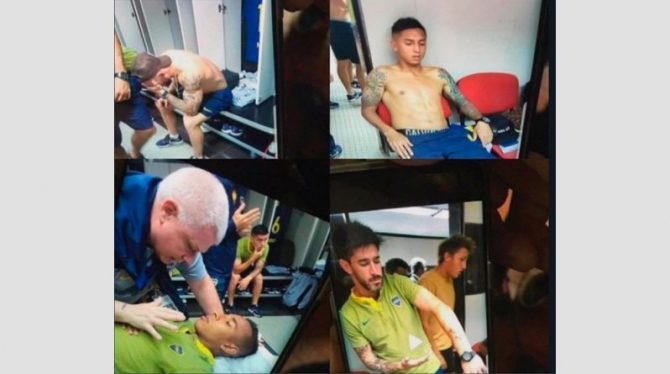 Σοκ, νοσοκομείο τα αποδυτήρια της Μπόκα (pic & vid)