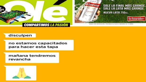 Μπόκα – Ρίβερ: Το πρωτοσέλιδο της Olé χωρίς… πρωτοσέλιδο