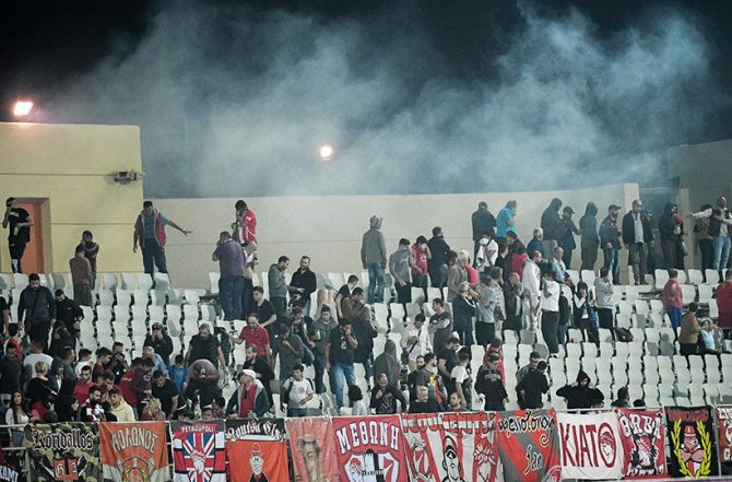 Διακοπή στην Πάτρα, επεισόδια οπαδών Ολυμπιακού