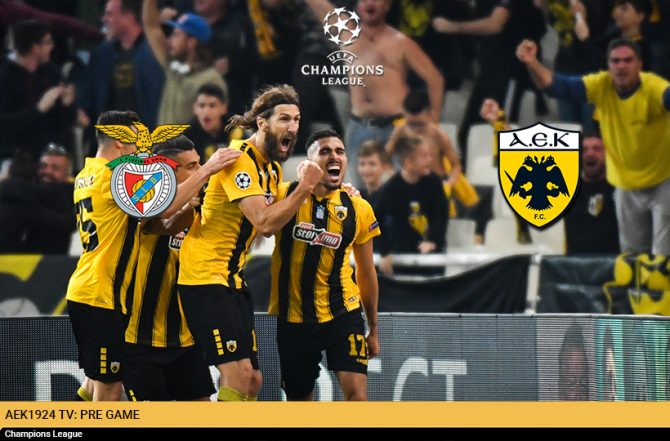 AEK1924 TV: PRE GAME Μπενφίκα – ΑΕΚ