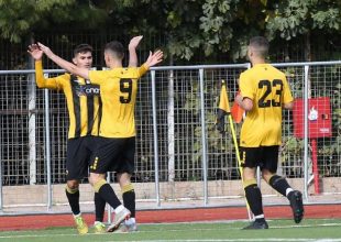Εικόνες από την ισοπαλία της Κ19