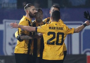 Τα τέσσερα γκολ της ΑΕΚ κόντρα στον ΠΑΣ (VIDEOS)