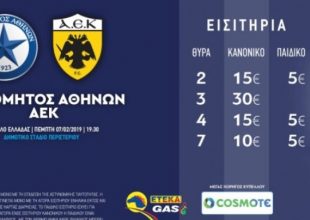 Χωρίς κόσμο στο Περιστέρι η ΑΕΚ