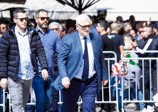 Ο Μελισσανίδης στην κηδεία του Γιαννακόπουλου (ΦΩΤΟ)