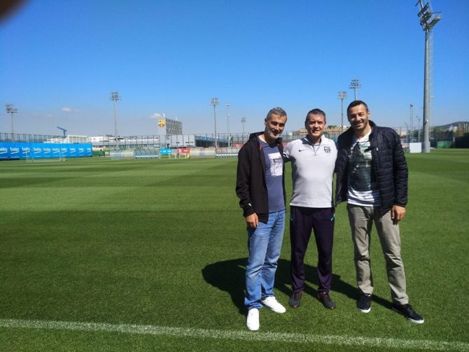 Στις εγκαταστάσεις της Μπαρτσελόνα κλιμάκιο των Ακαδημιών Στις εγκαταστάσεις της Μπαρτσελόνα κλιμάκιο των Ακαδημιών