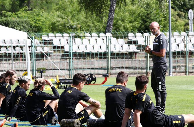 Φωτογραφίες απ’ την πρωινή προπόνηση της ΑΕΚ