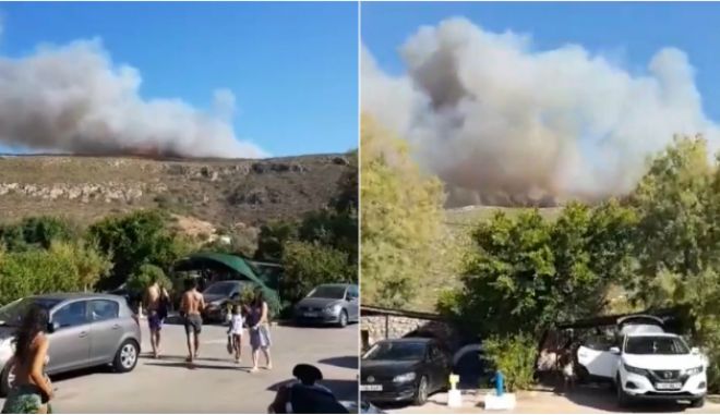 Φωτιά στην Ελαφόνησο: Εκκενώνεται το κάμπινγκ