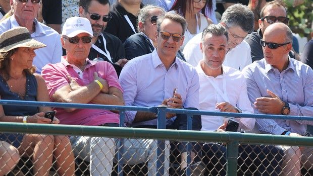 Ο Μητσοτάκης είδε τον αγώνα του Τσιτσιπά στο Τατόι