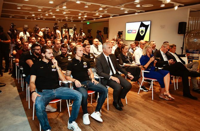 Φωτογραφίες απ’ την παρουσίαση ΑΕΚ – ΟΠΑΠ