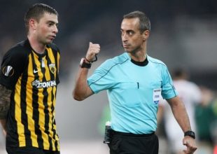 Ο Ζόρζε Σόουζα στο Ολυμπιακός – ΑΕΚ