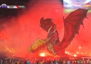 Καζαμπλάνκα: Αδιανόητο κορεό με δράκο που… καίει όλες τις κερκίδες! (vid)