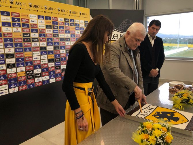 Με Μελισσανίδη η κοπή πίτας της ΑΕΚ (PICS)